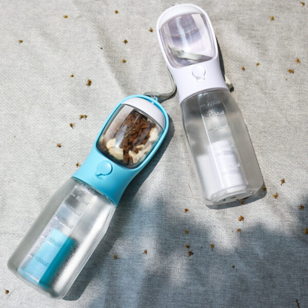 Portable Cat Dog Water Bottle Food Feeder Drinker Poop Dispenser 3 In 1 Leak-proof Multifunctional Dog Water Bottle Pet Products - Image 6